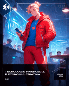 Ethan em pé na cafeteria